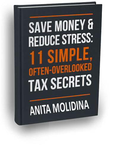 Picture of Anita's tax secrets book